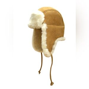 Brand new without tags Cole Shearling Aviator by Paul Leinburd Crown Cap